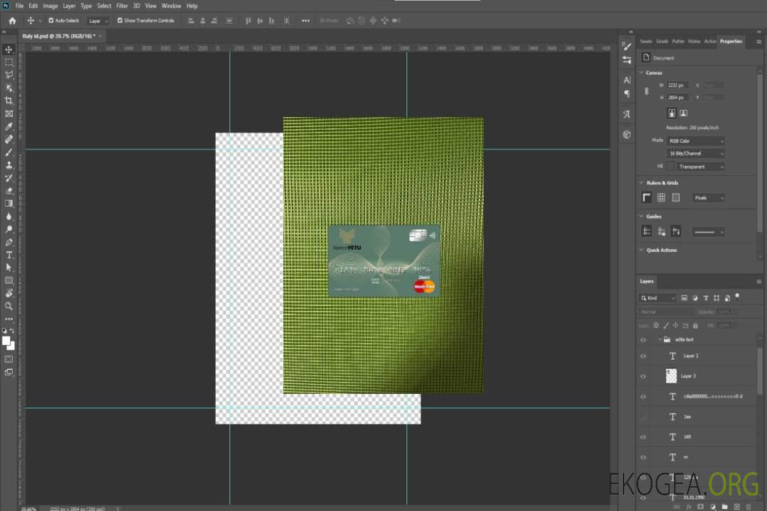 Photolook de la carte principale de la banque Angola Banco Yetu template Photolook de la carte principale de la banque Angola Banco Yetu template